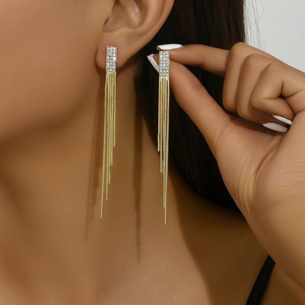 Elegant Gold and Silver Dangle Earrings